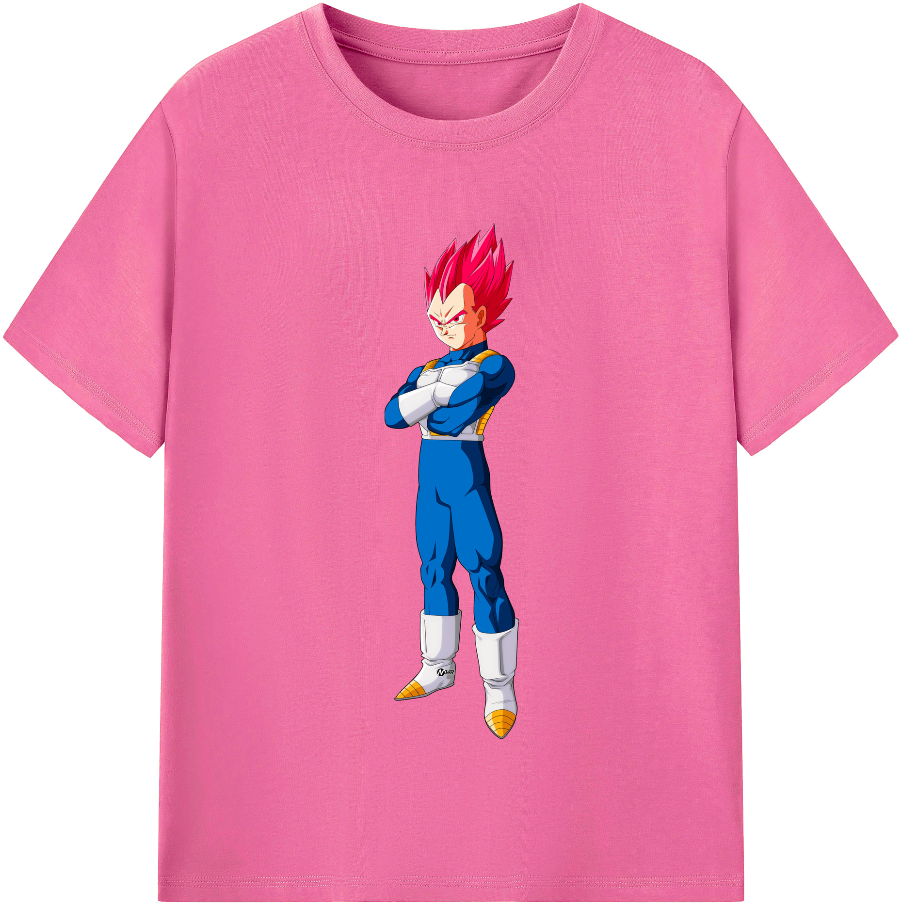 （画像用） ドラゴンボール ベジータ四世（Bejīta Yonsei）DRAGON BALL Vegeta IV レディースカジュアルプリントTシャツ（綿100％）